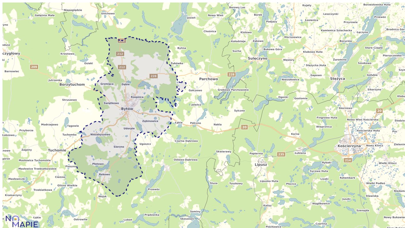 Mapa uzbrojenia terenu Bytowa